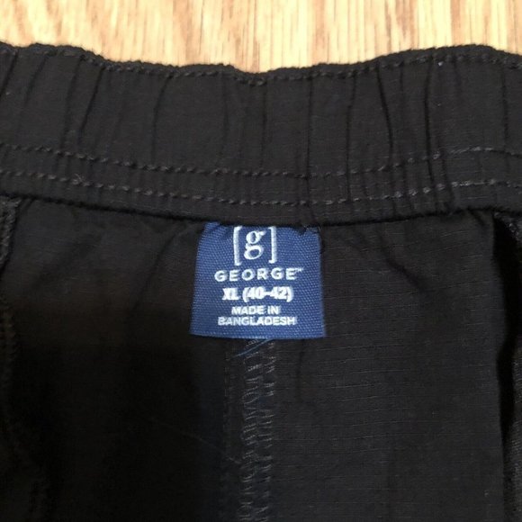 George Men's Ripstop Pull On Shorts security pocket elastic waist size XL (40-42 - Picture 9 of 12